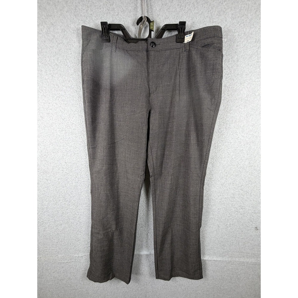 Riders By Lee Pants Womens 18 Gray Plaid Stretch Dress Work Trousers Office‎